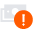 Inactive icon state with orange circle and exclamation mark Continuous payments turned off in extension, needs user attention